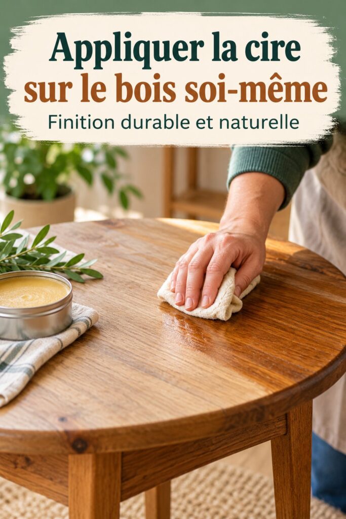 Appliquer la cire sur le bois soi-même