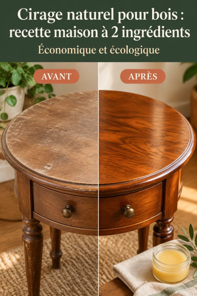 Cirage naturel pour bois : recette maison à 2 ingrédients
