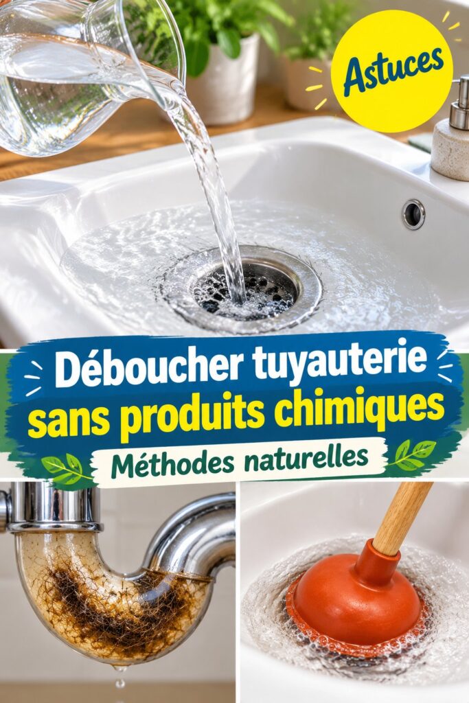 Déboucher la tuyauterie sans produits chimiques