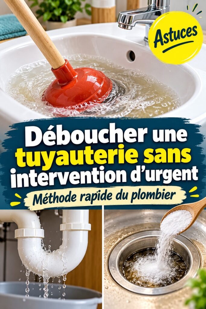 Déboucher une tuyauterie sans intervention d&rsquo;urgence