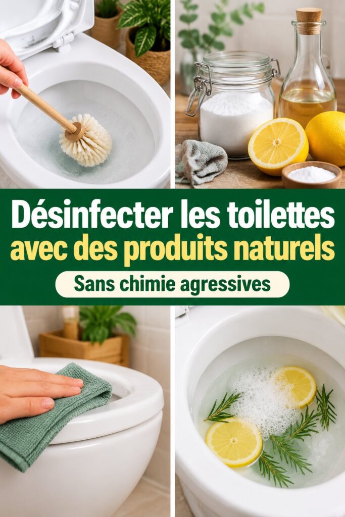 Désinfecter les toilettes avec des produits naturels