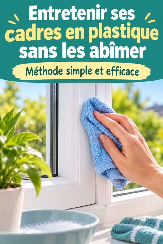 Entretenir vos cadres en plastique sans les abîmer
