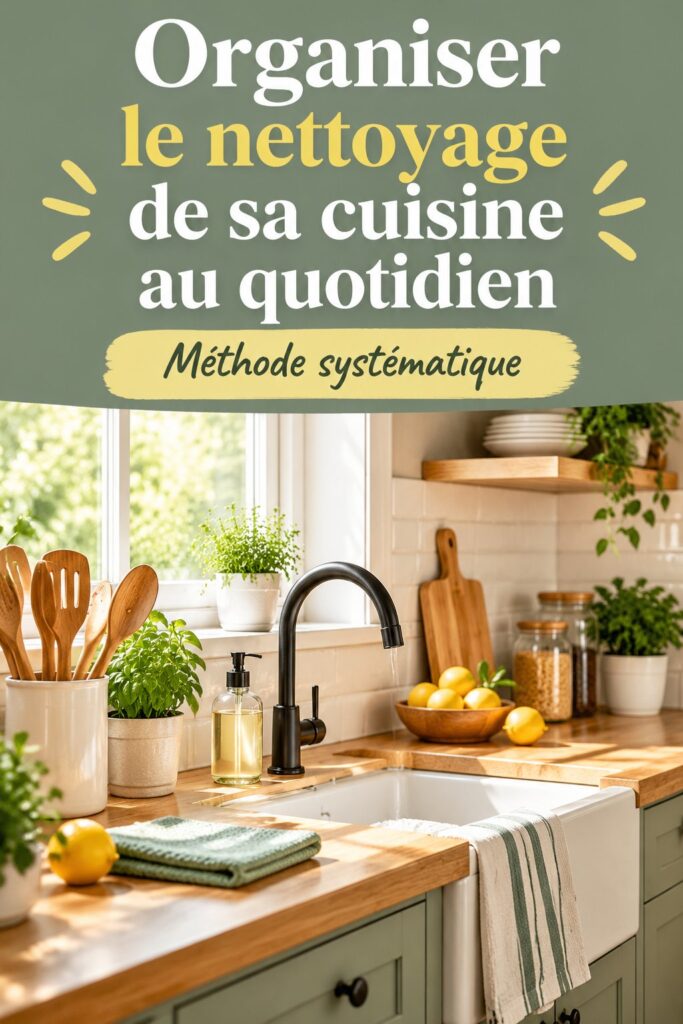 Organiser efficacement le nettoyage de votre cuisine quotidienne