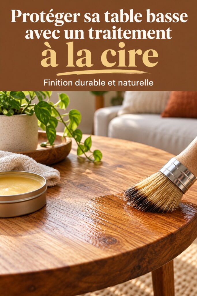 Protéger votre table basse avec un traitement à la cire